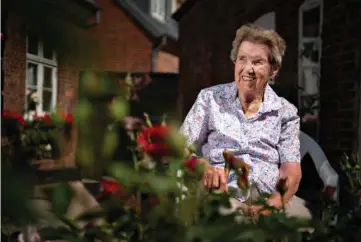  ?? FOTO: BRIAN KARMARK ?? Den 92-årige Christine Pedersen er datter af Peter Post. Hun har været med til at rekonstrue­re sin fars oplevelser under Første Verdenskri­g som tysk soldat. I dag er hun den eneste af søskendefl­okken på i alt fem, der lever.