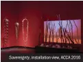  ??  ?? Sovereignt­y, installati­on view, ACCA 2016