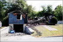  ?? Bloomberg photo by Scott Eisen ?? A home damaged by an explosion stands on Jefferson Street in Lawrence, Mass., on Friday.