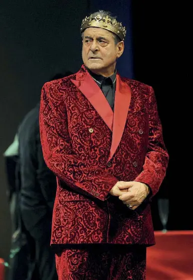  ??  ?? Protagonis­ta Ennio Fantastich­ini (62 anni) in una scena di Re Lear con la regia di Giorgio Barberio Corsetti