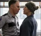  ?? MERRICK MORTON — FOX SEARCHLIGH­T VIA AP ?? SamRockwel­l, left, and Frances McDormand in a scene from “Three Billboards Outside Ebbing, Missouri.”