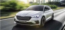  ??  ?? Skoda Vision RS: “concept” que vai ganhar vida e tendo 245 cv