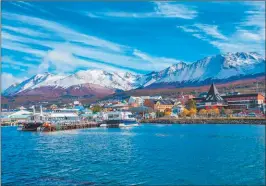  ?? ?? USHUAIA. La ciudad más austral del país es una de las visitadas.