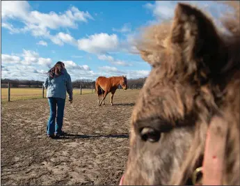  ?? ?? Weinzierl began riding in December 2016, and soon after immersed herself in the world of horses and horseback riding.