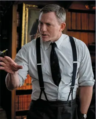  ??  ?? Daniel Craig as Benoit Blanc in KnivesOut.