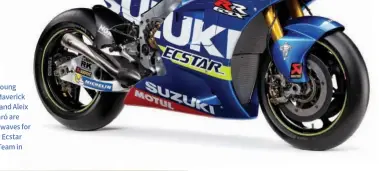  ??  ?? The young duo of Maverick Viñales and Aleix Espargaró are making waves for the new Ecstar Suzuki Team in MotoGP