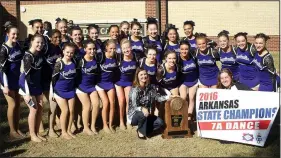  ?? Courtesy photo ?? The varsity dance team of Fayettevil­le High School won the 7A state dance competitio­n Nov. 17 at Nettleton High School in Jonesboro.