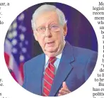  ??  ?? Republican Senate Majority Leader Mitch McConnell and Joe Biden, left, have co-operated before. It remains to be seen if they can do so again.