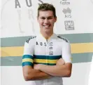  ?? Photograph: Cycling Australia ?? Luke Plapp is the youngest member of Australia’s Olympic cycling team.