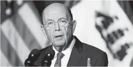  ?? MANUEL BALCE CENETA/AP 2018 ?? Wilbur Ross decided last year to add a citizenshi­p question to the census.