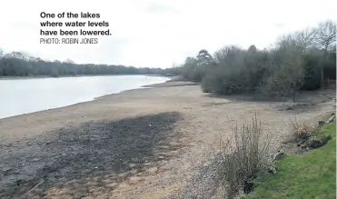  ?? PHOTO: ROBIN JONES ?? One of the lakes where water levels have been lowered.