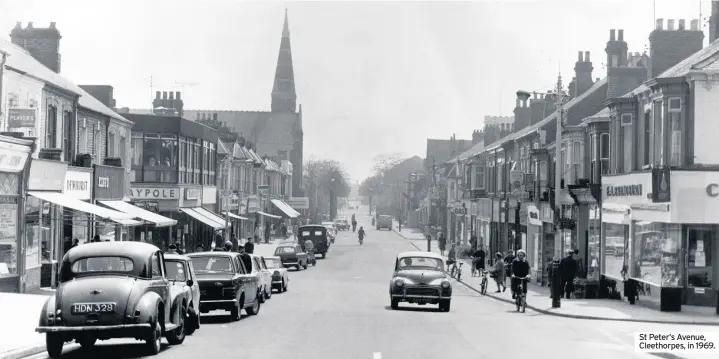  ??  ?? St Peter’s Avenue, Cleethorpe­s, in 1969.