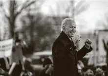  ?? Demetrius Freeman / Washington Post ?? President-elect Joe Biden visits Atlanta to show his support for the Democratic candidates for Senate.