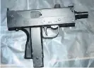  ??  ?? Police found a MAC-11 machine pistol at the flat in Canal View in Stalybridg­e used by Callaghan to run his drugs operation