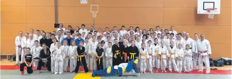  ?? FOTO: TSB ?? 100 Teilnehmer aus ganz Baden-Württember­g nahmen an diesem Kampfsport-Event teil.