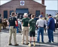  ?? PHOTO BY JESI YOST — MEDIANEWS GROUP ?? A crowd of about 250 gathered at the General Carl Spaatz National U.S. Army Air Forces Museum grand opening in Boyertown Oct. 2.