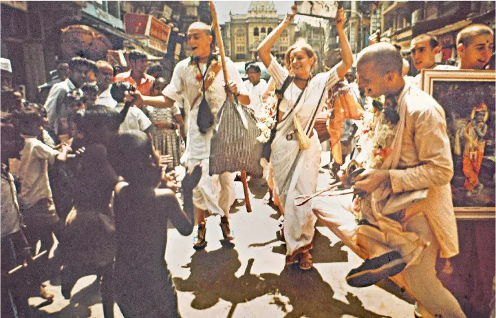  ?? ?? i My sweet lord: Hare Krishna musicians in India, part of the hippie trail of the 1970s
