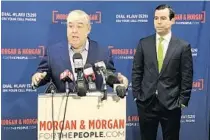  ?? STEVEN LEMONGELLO/ORLANDO SENTINEL ?? Attorney John Morgan speaks Friday about the proposed $15 minimum wage amendment at his offices. The issue will appear on the ’20 ballot.