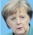  ??  ?? Angela Merkel