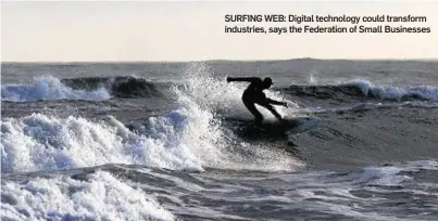  ??  ?? SURFING WEB: Digital technology could transform industries, says the Federation of Small Businesses