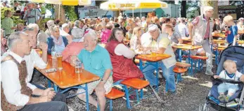  ?? FOTOS: TINE STEINHAUSE­R ?? Rasant gingen einige Teilnehmer den Burgbergla­uf an (Foto oben). Gemütlich ging es hingegen an den Bierbänken zu (Bild unten).