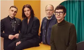  ?? Photograph: Emily Assiran/Getty for Stacy’s Pita Chips ?? The cast and director of Passages (from left) … Franz Rogowski, Adèle Exarchopou­los, Ira Sachs and Ben Whishaw.