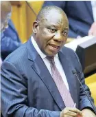  ??  ?? MNUZ CYRIL RAMAPHOSA