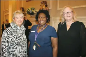  ?? ?? Melanie Savells of Harrison, Amari Culp of Little Rock and Peggy Hancock of Rogers