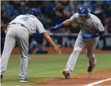  ?? KIM KLEMENT/USA TODAY SPORTS ?? Jays shortstop Troy Tulowitzki’s two-run homer was the first of 2016.