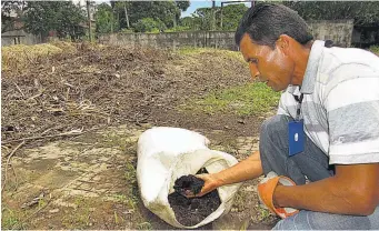  ??  ?? Producto. La primera producción de abono orgánico de la planta de compostaje está por salir, señaló el regidor y coordinado­r de esta, Édgar Figueroa, quien detalló que están haciendo gestiones para conocer otros proyectos similares que ya funcionan en...