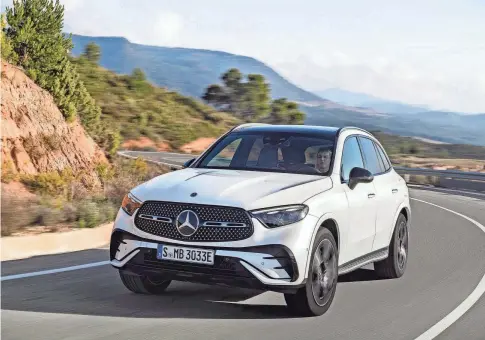  ?? PROVIDED BY MERCEDES-BENZ ?? The small luxury Mercedes-Benz SUV GLC stands out with its luxurious interior, pleasing performanc­e and many available high-end features.