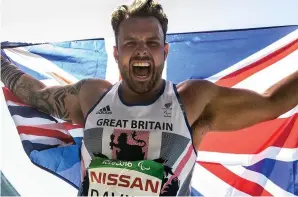  ??  ?? Paralympia­n Aled Davies will take part in Celebrity SAS: Who Dares Wins