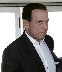  ?? Onofre Veras/Photo Premium ?? O prefeito de SP, João Doria, em evento no Rio de Janeiro PLANO DE VOO