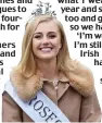  ??  ?? Health checks: Rose Of Tralee Elysha Brennan