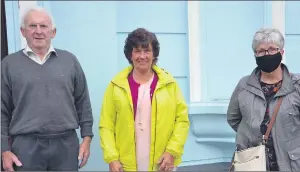  ?? John Ahern) ?? LEFT: Tim Hegarty (Carraig na bhFear), Esther O’Flynn (Mayfield) and Josie Wheeler (Kilworth) who attended last Thursday’s Medjugorje 40th anniversar­y Mass in St. Martin’s Church, Kilworth.