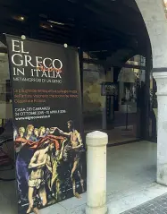  ??  ?? Primo giorno A Ca’ dei Carraresi la mostra de El Greco