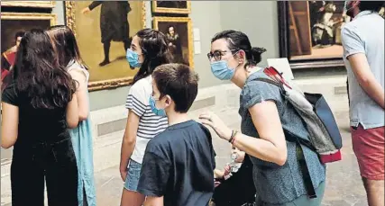  ?? FOTO: EFE ?? Museo del Prado. El borrador establece el uso obligatori­o de mascarilla­s para mayores de 6 años en espacios cerrados de uso público