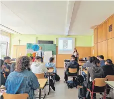  ?? FOTO: POLIZEI RAVENSBURG ?? Bei den Schülern der Klasse 10 stieß das Konzept auf großes Interesse.