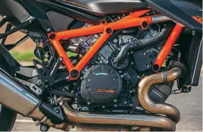  ??  ?? BELOW:KTM's big LCBtwin is now Euro5 compliant