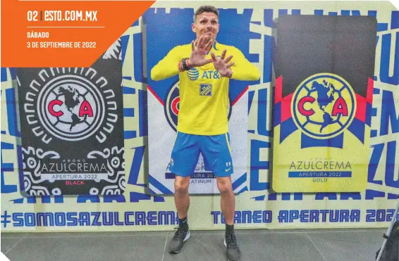  ?? FOTO: RAMÓN ROMERO ?? El estratega emplumado celebra el buen momento que vive su escuadra y sólo espera que no haya nada que perturbe a la oncena.
DT DE AMÉRICA