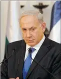  ?? GALI TIBBON/ THE ASSOCIATED PRESS ?? Israeli Prime Minister Benjamin Netanyahu says ‘ red lines’ have to be set for Iran’s nuclear ambitions.