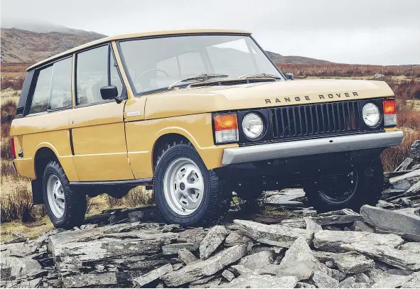  ?? — LAND ROVER FILES ?? This 1978 Range Rover three-door was restored by Land Rover’s new Range Rover Reborn program.