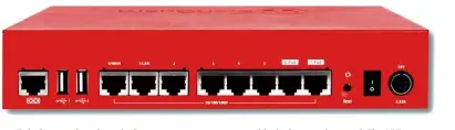  ??  ?? ABOVE Two Ethernet ports provide PoE+ to drive wireless APs