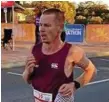  ?? PHOTO: CONTRIBUTE­D ?? FOCUSED: Matt Macdonald competes in last weekend’s Australian Half Marathon.