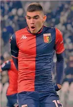  ?? GETTY IMAGES ?? L’ex rossoblù messicano
Johan Vasquez, 23 anni, in azione in campionato con la maglia del Genoa