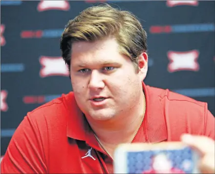  ?? [AP PHOTO/DAVID KENT] ?? Oklahoma redshirt sophomore center Creed Humphrey says he “always dreamed of playing OU football and being a leader on the team.”