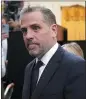  ?? THE ASSOCIATED PRESS ?? Hunter Biden, son of President Joe Biden, is seen at the White House earlier this month.