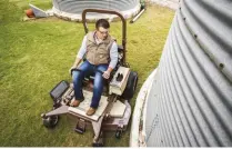  ??  ?? Garden tractors (above) allow you to mow short grass, tall grass, brush and more, and you can use attachment­s to do more jobs.
Not every farm has a tractor, but all farmers need some sort of mower.