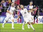  ?? JEFFREY MCWHORTER / ASSOCIATED PRESS ?? Clint Dempsey’s goal Saturday night nailed down the 2-0 victory over Costa Rica that put the U.S. in the Gold Cup final against Jamaica.