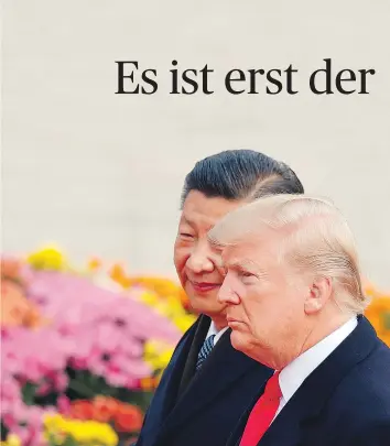  ??  ?? Unter Chinas Staats- und Parteichef, Xi Jinping, und US-Präsident Donald Trump haben die Friktionen zwischen Washington und Peking zugenommen.